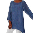 Danielle | Elegant Asymmetric Tunic Top - Picela