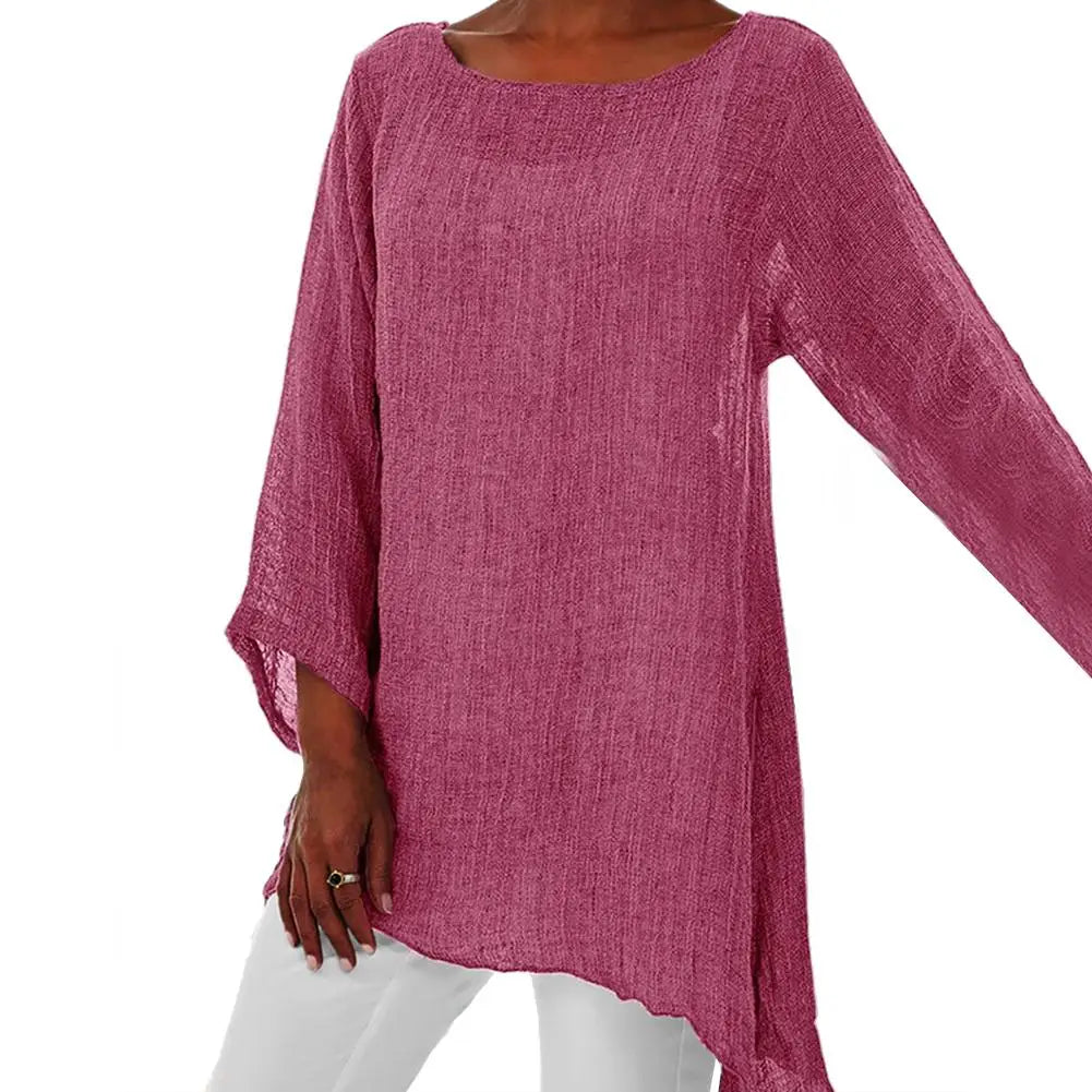 Danielle | Elegant Asymmetric Tunic Top - Picela