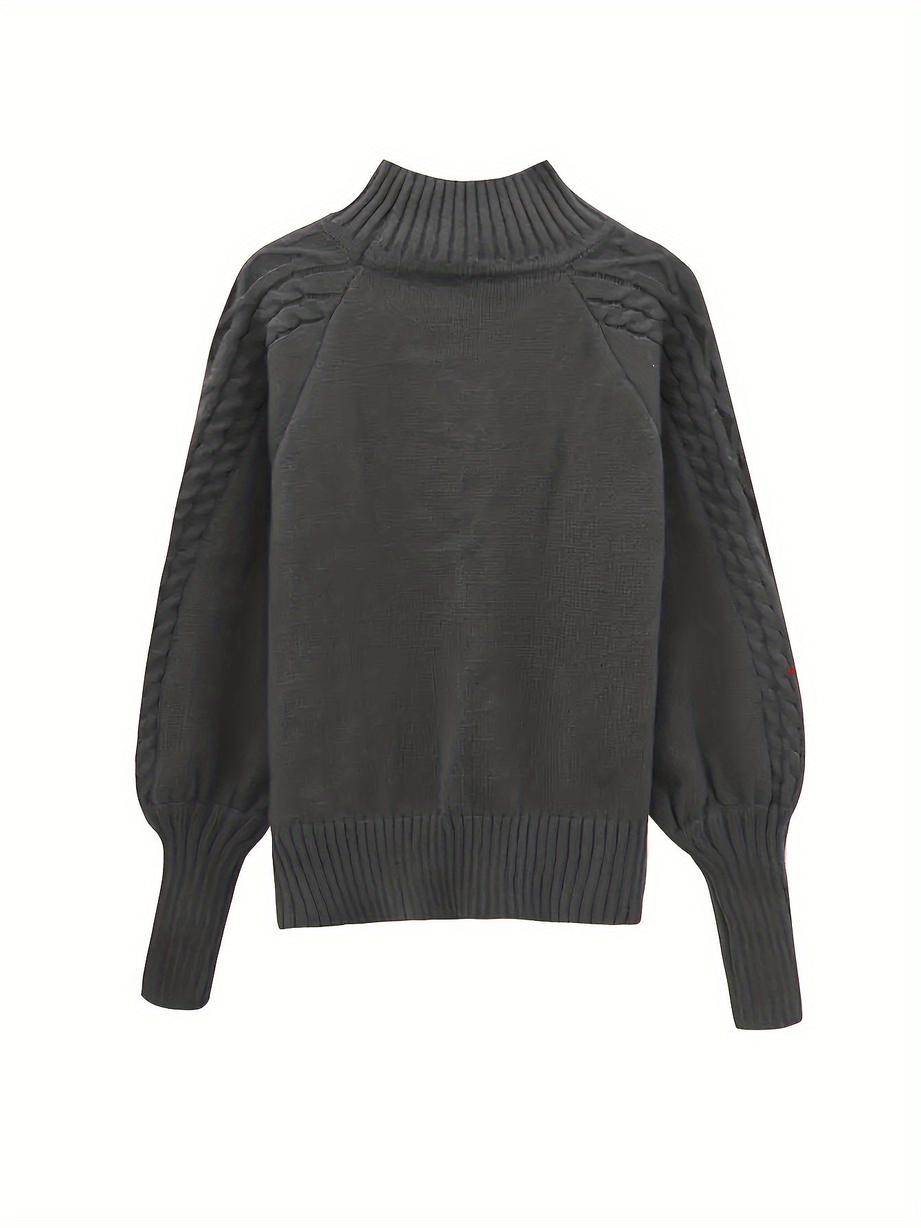 Danielle | Elegant Cable-Knit Mock-Neck Sweater - Picela
