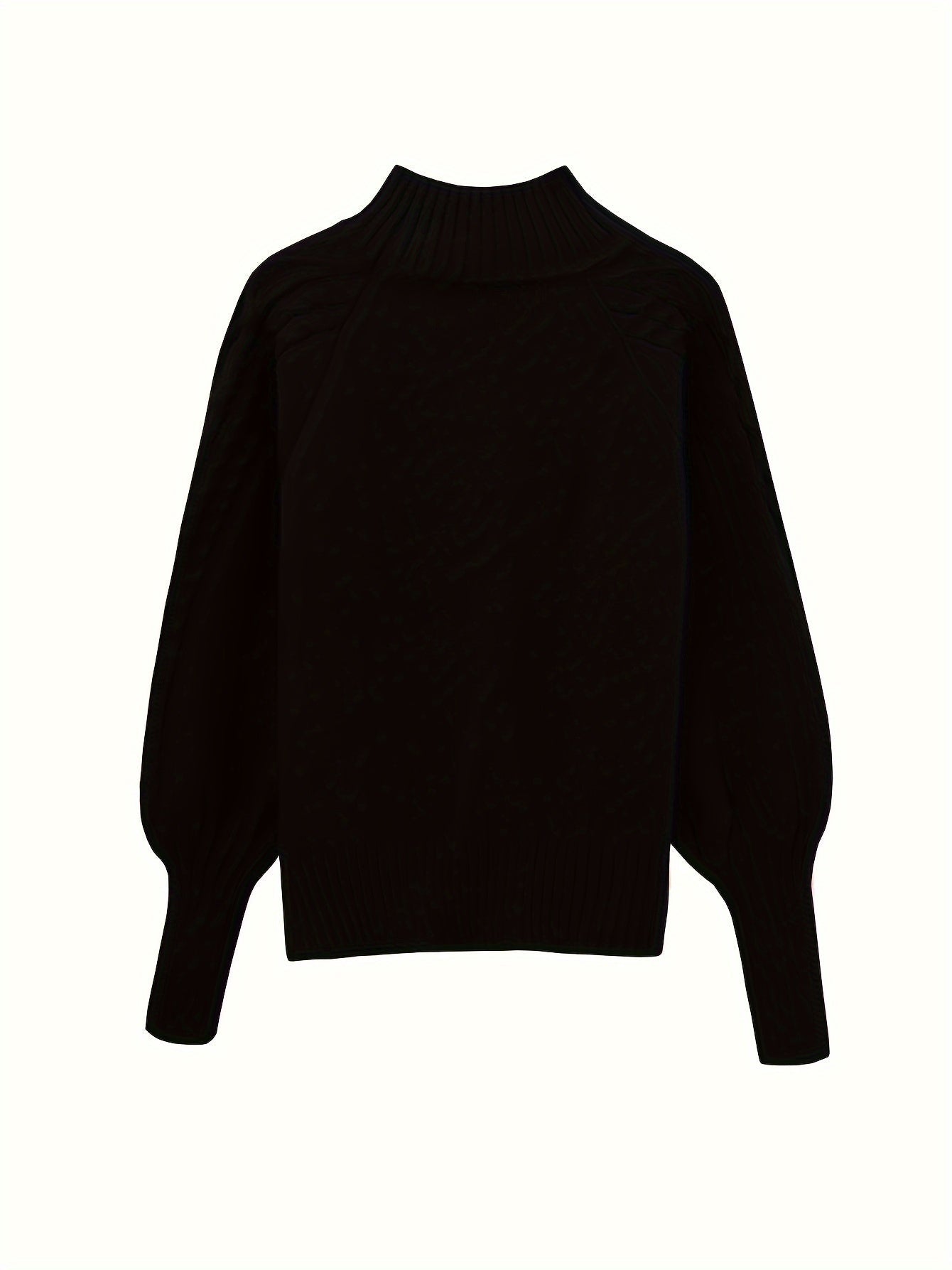 Danielle | Elegant Cable-Knit Mock Sweater - Picela