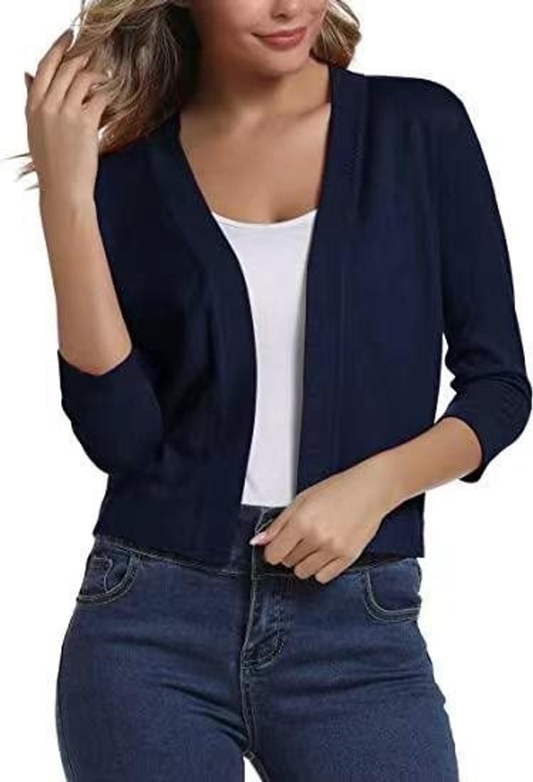 Danielle | Elegant Cropped Open-Front Cardigan - Picela