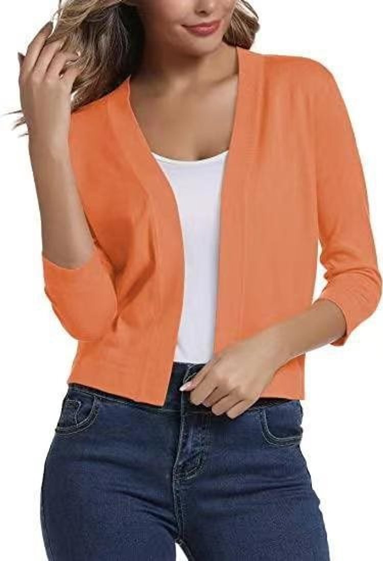 Danielle | Elegant Cropped Open-Front Cardigan - Picela