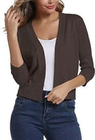 Danielle | Elegant Cropped Open-Front Cardigan - Picela
