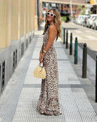 Danielle | Stylish Leopard Maxi Dress - Picela