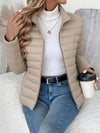 Amanda | Elegant Slim Stand-Collar Puffer Jacket