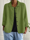 Elizabeth | Elegant Linen Button-Down Jacket