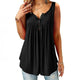Casual Button Flowy Tank Top for Women