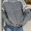 Kimberly | Elegant Contrast-Trim Mock-Neck Sweater