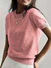 Elizabeth | Classic Short-Sleeve Knit Sweater - Picela