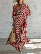 Elizabeth | Effortless Off-Shoulder Maxi Dress - Picela