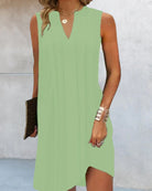 Elizabeth | Elegant Sleeveless Midi Dress - Picela