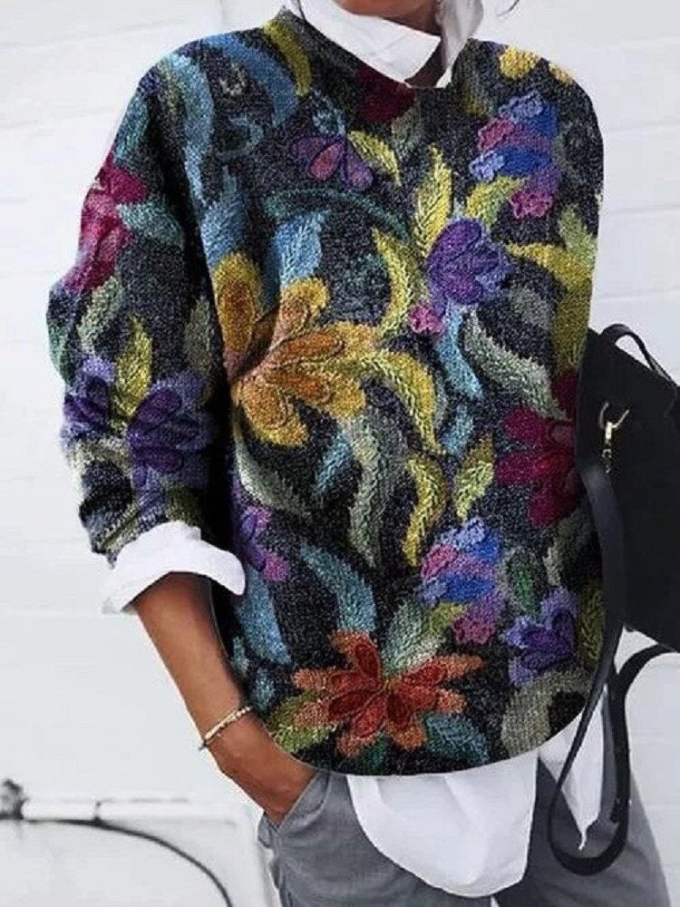 Elizabeth | Vintage Floral Sweater - Picela