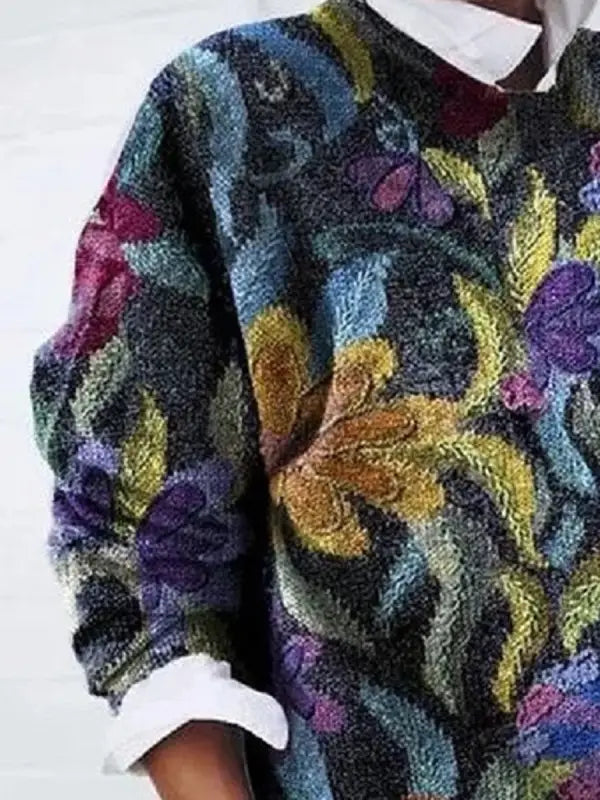 Elizabeth | Vintage Floral Sweater - Picela