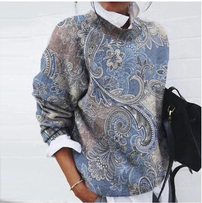 Elizabeth | Vintage Floral Sweater - Picela