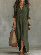 Emily | Effortless Collared Maxi Dress - Picela