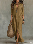 Emily | Effortless Collared Maxi Dress - Picela