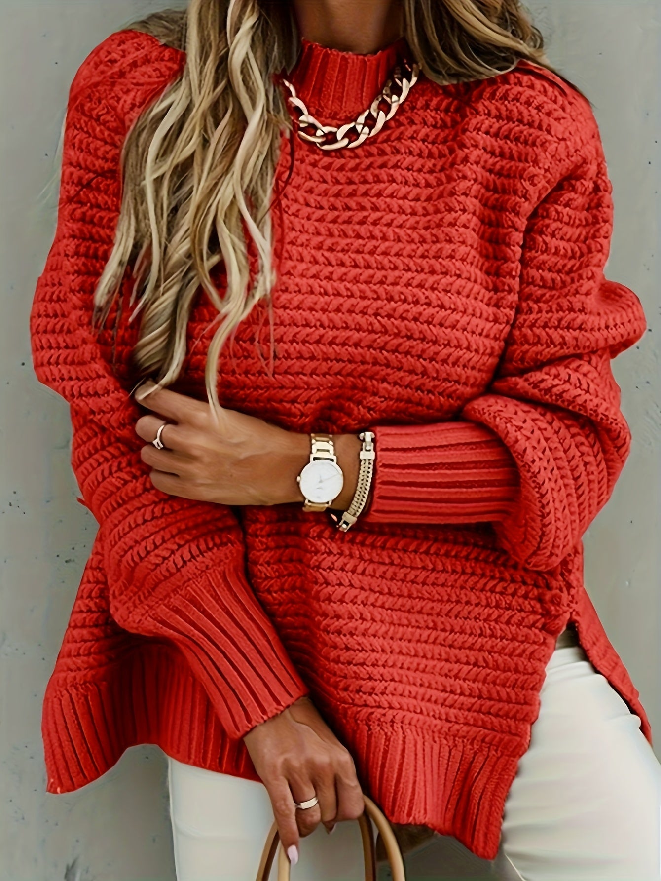 Evangeline | Elegant Chunky Knit Sweater - Picela
