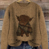 Nicole | Elegant Cow Knit Sweater