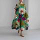 Flowy Floral Boho Maxi Dress for Women