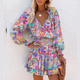 Boho Long-Sleeve Mini Dress for Women