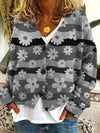 Angela | Vintage Floral Striped Cardigan