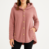 Rebecca | Elegant Button-Up Sherpa Hoodie