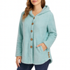 Rebecca | Elegant Button-Up Sherpa Hoodie