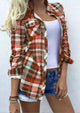 Classic Plaid Flannel Blouse for Women