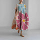 Flowy Floral Boho Maxi Dress for Women