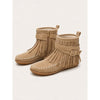Heather | Comfortable Boho Fringe Moccasin Boots