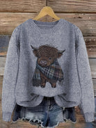 Gretchen | Stylish Highland Cow Sweater - Picela