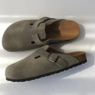 Heather | Comfortable Suede Buckle Sandals - Picela
