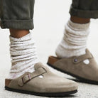 Heather | Comfortable Suede Buckle Sandals - Picela