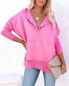 Heather | Cozy Hooded Fleece Sweater - Picela