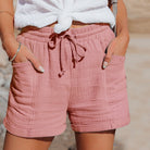 Heather | Effortless Cotton Drawstring Shorts - Picela