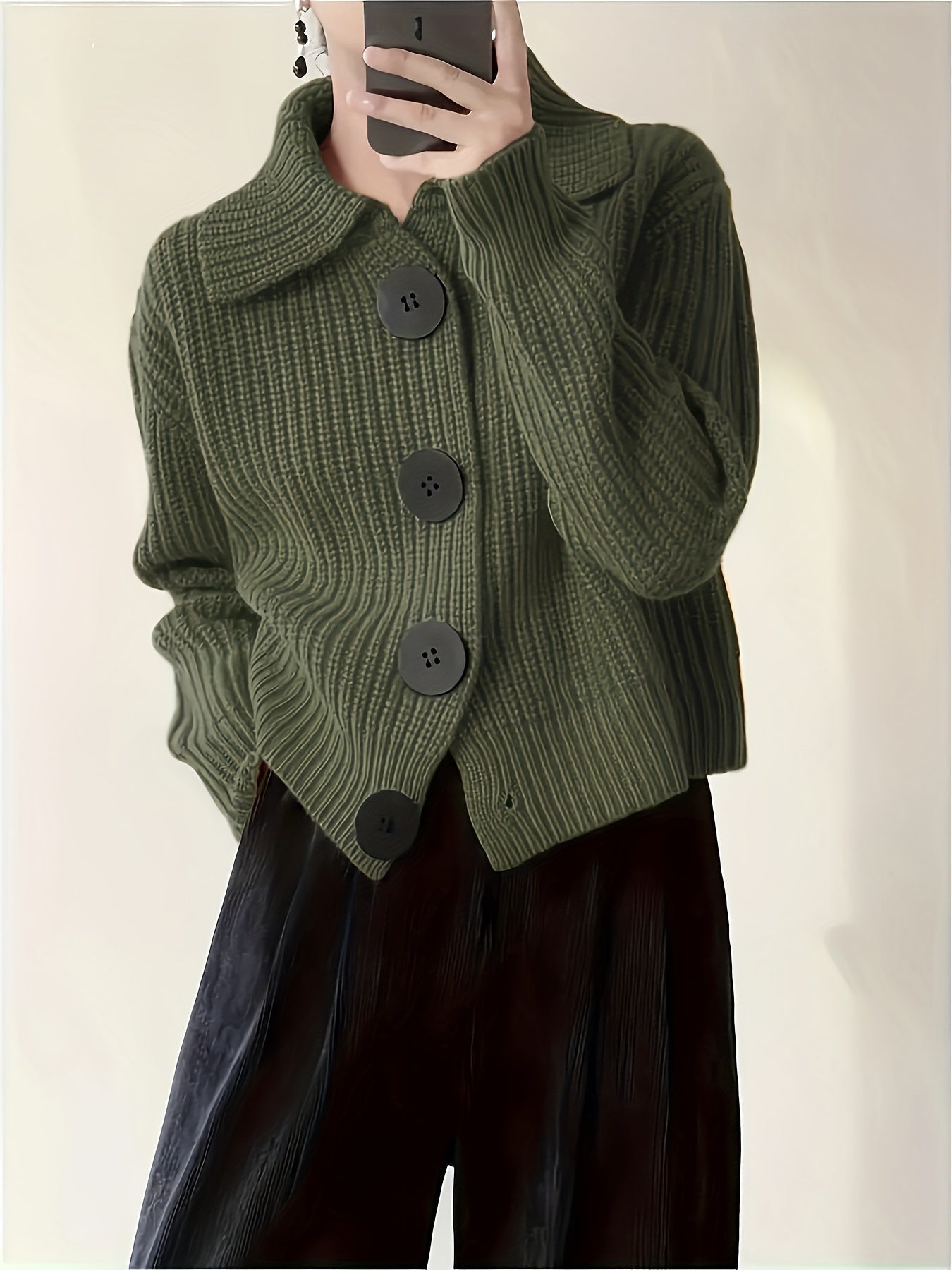Heather | Elegant Ribbed Knit Sweater - Picela
