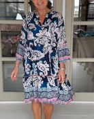 Heather | Elegant Tiered Midi Dress - Picela