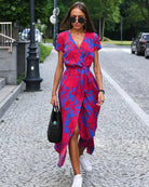 Heather | Elegant Wrap Maxi Dress - Picela