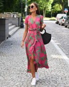 Heather | Elegant Wrap Maxi Dress - Picela