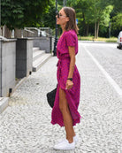Heather | Elegant Wrap Maxi Dress - Picela