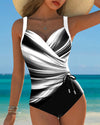 Heather | Flattering Wrap-Front Ruched Swimsuit - Picela