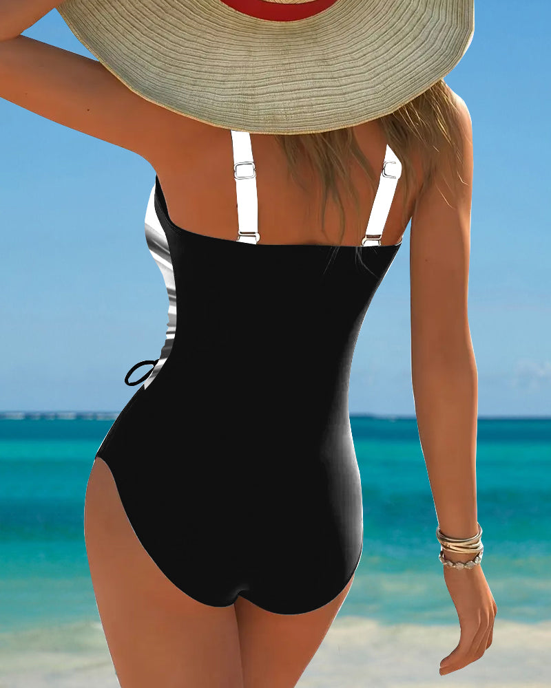 Heather | Flattering Wrap-Front Ruched Swimsuit - Picela