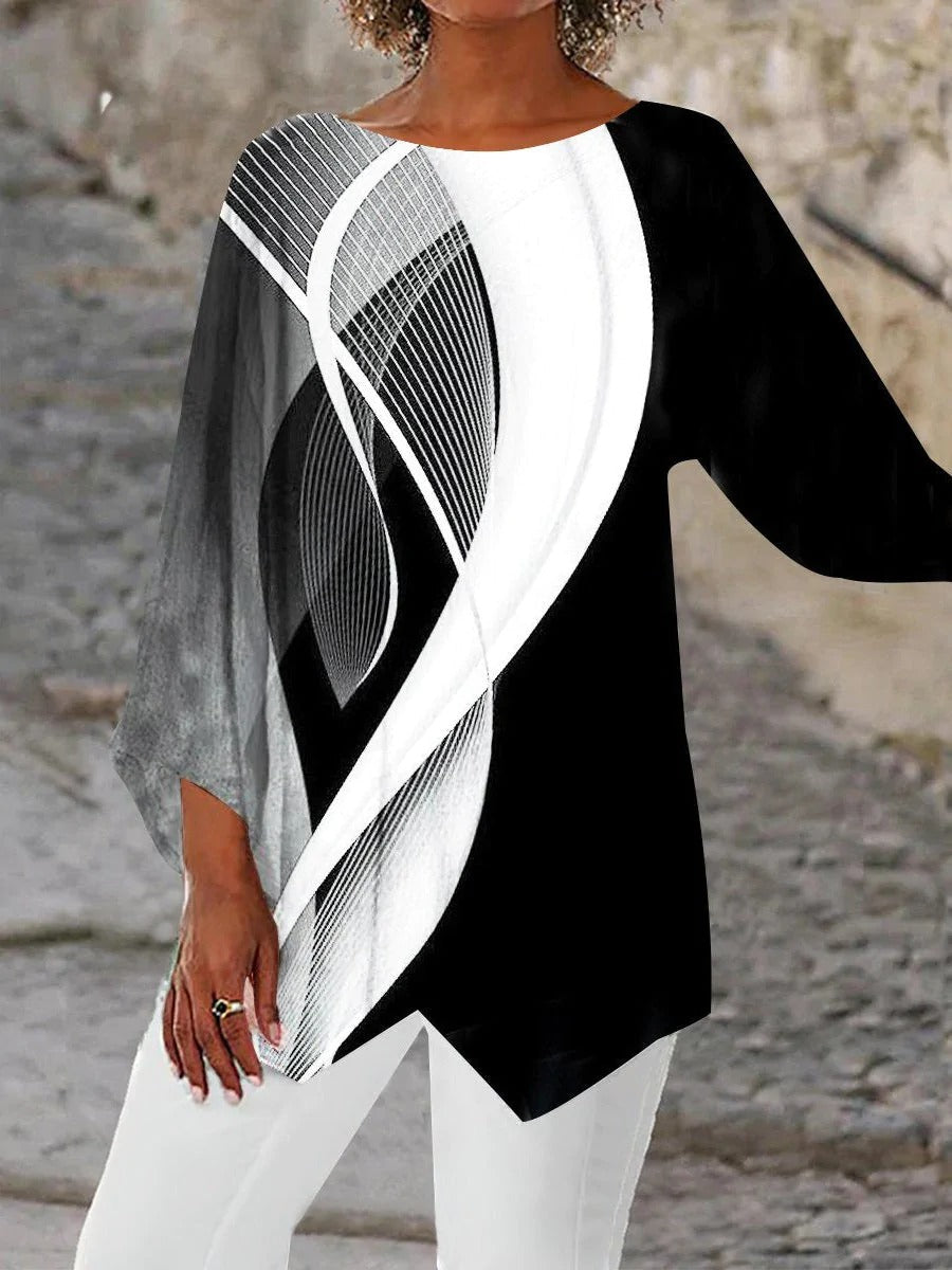 Heather | Stylish Abstract Tunic - Picela