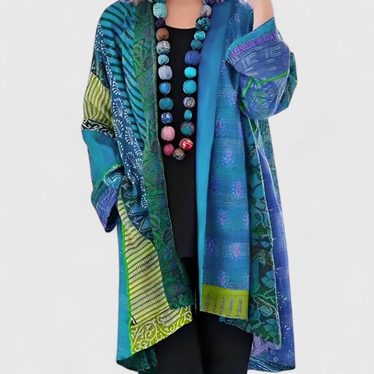 Heather | Stylish Boho Patchwork Cardigan - Picela