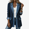 Stephanie | Elegant Denim Colorblock Jacket