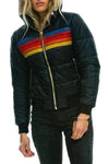 Samantha | Cozy Striped Puffer Jacket