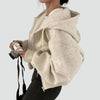 Michelle | Elegant Cropped Zip-Up Hoodie