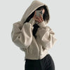 Michelle | Elegant Cropped Zip-Up Hoodie