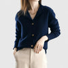Samantha | Elegant Collared Button-Up Cardigan