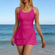 Flowy Ruffle Skirted Swim Dress for Women